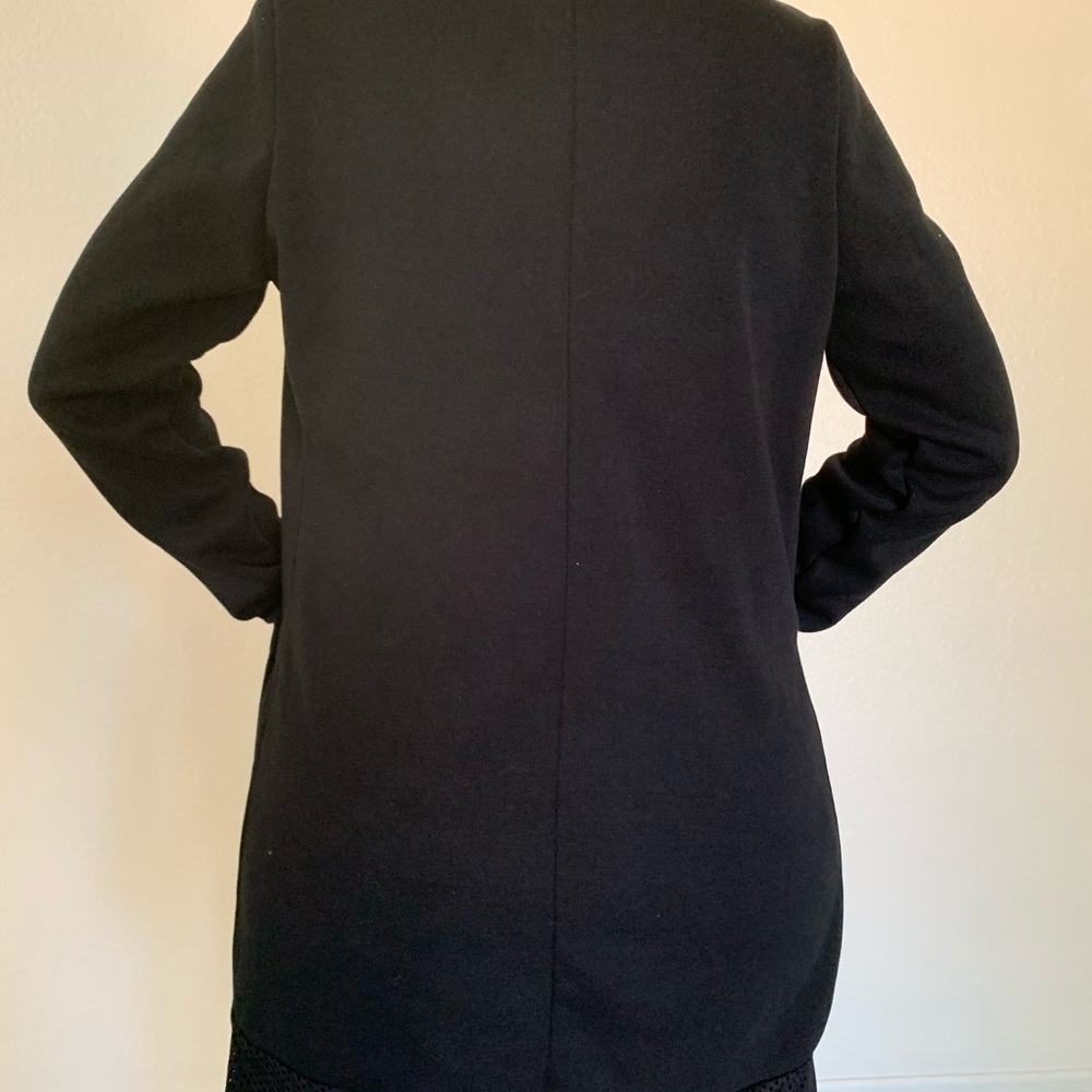 Fabletics Eugenia coat women’s XS Black Open Front Cardigan capsule - Picture 2 of 10